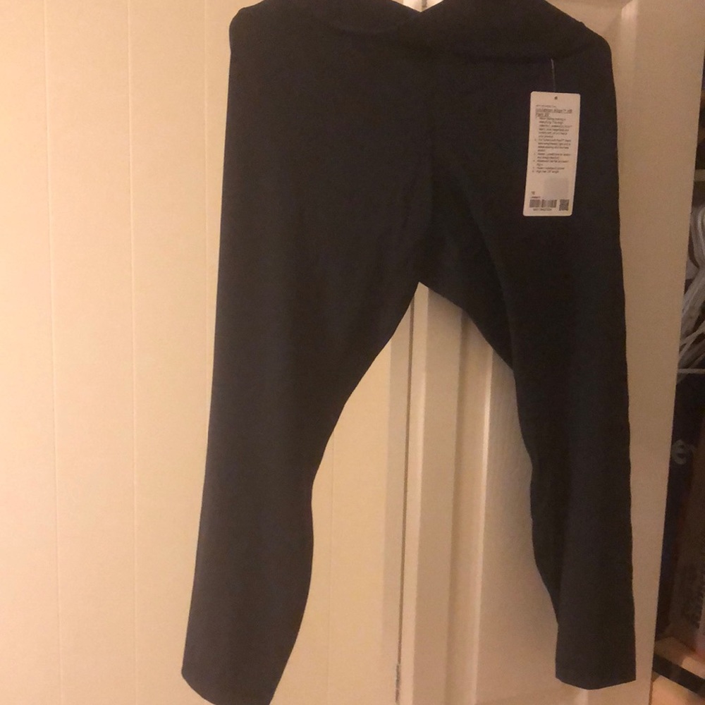 Lululemon Align High Rise pant 25” size 16  New with tags. Logo graphic.